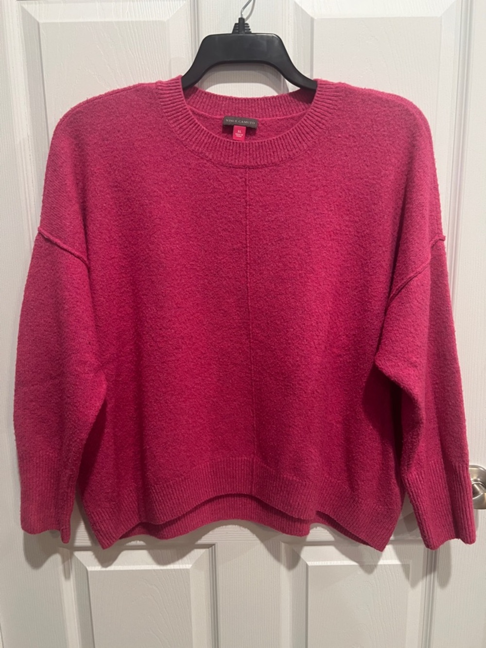 Vince Camuto Fuchsia Crewneck Sweater